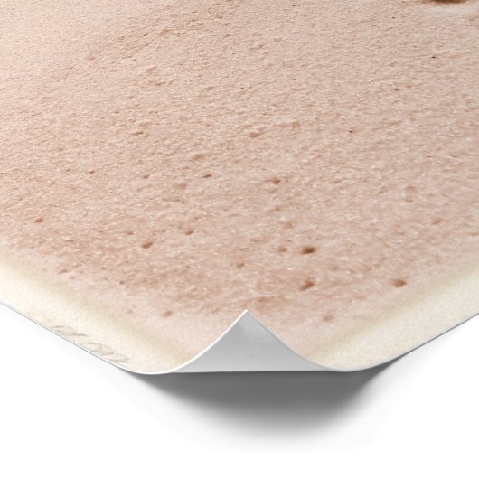 Fußabdrücke im Sand Poster (Ecke)