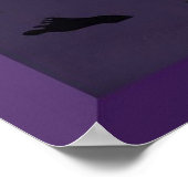 Fußabdrücke im Sand Poster (Ecke)