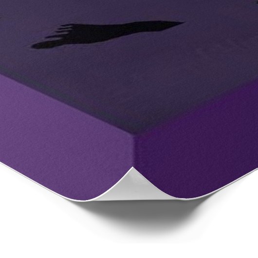 Fußabdrücke im Sand Poster (Ecke)