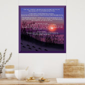 Fußabdrücke im Sand Poster (Küche)