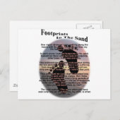 Fußabdrücke im Sand... Postkarte (Vorne/Hinten)
