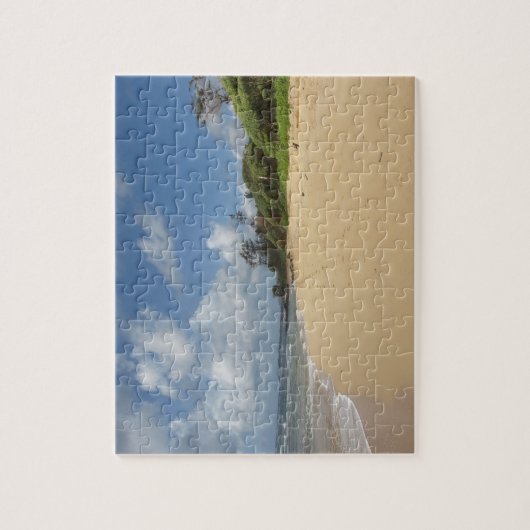 Fußabdrücke im Sand Puzzle (Vertikal)