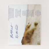 Fußabdrücke im Sand Puzzle (Vertikal)