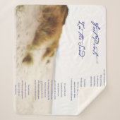 Fußabdrücke im Sand Sherpadecke (Vorderseite)