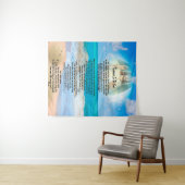 Fußabdrücke im Sand Wandteppich (Beispiel (Horizontal))