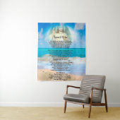 Fußabdrücke im Sand Wandteppich (Beispiel)