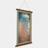 Fußabdrücke im Sand Wandteppich Mit Holzrahmen (Gewinkelt)