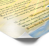 Fußabdrücke im sandfarbenen Foto (Ecke)