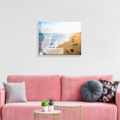 Fußabdrücke im Sandgedicht 14x11 Leinwanddruck (Insitu (Wohnzimmer))