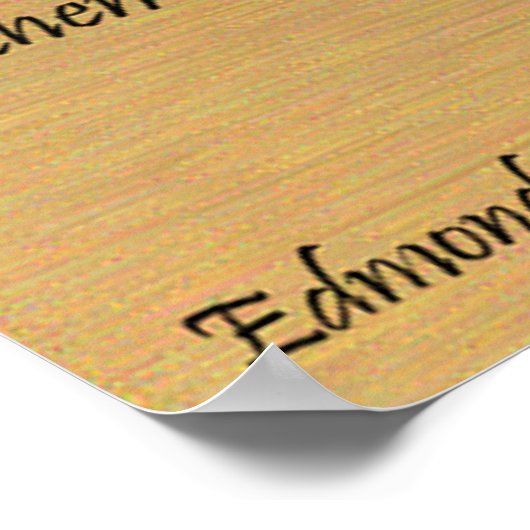 Fußabdrücke im Sandposter Poster (Ecke)