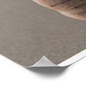 Fußabdrücke im Sandposter Poster (Ecke)