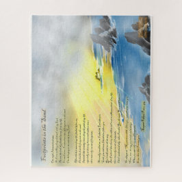 Fußabdrücke im Sandrätsel Puzzle