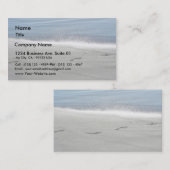 Fußabdrücke in den USA Visitenkarte (Vorne/Hinten)