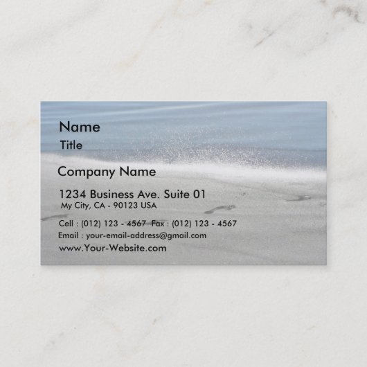 Fußabdrücke in den USA Visitenkarte (Vorderseite)