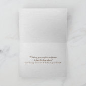 Fußabdrücke in Rose von Sand und Beileid Karte (Innenseite)