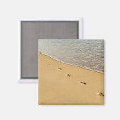 Fußabdrücke in Sand mit Wave Magnet (Vorderseite/Rückseite)