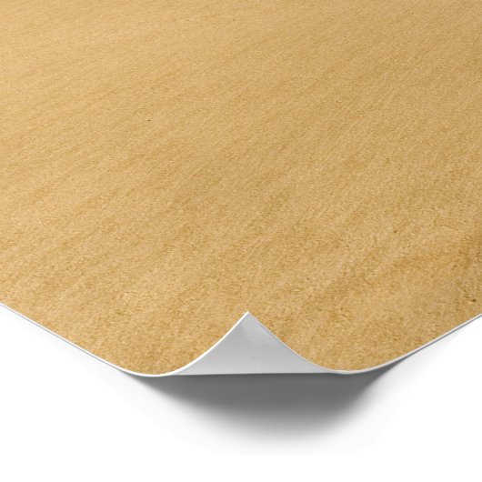 Fußabdrücke in Sand mit Wave Poster (Ecke)