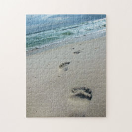 Fußabdrücke in Sand - Puzzle