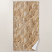 Fußabdrücke in Sandhandtuch - Real Beach Textur Strandtuch (Vorderseite)