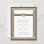 Fußabdrücke Save the Date im Sand (Vorderseite)