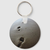 Fußabdrücke Sticker Schlüsselanhänger (Vorderseite)