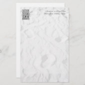 Fußabdrücke und Erinnerungen Briefpapier (Vorne/Hinten)