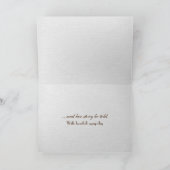 Fußabdrücke und Rose auf Sand Karte (Innenseite)