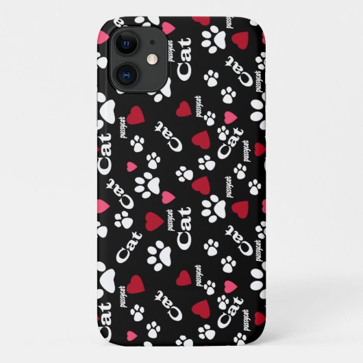 Fußabdrücke von Katzen Case-Mate iPhone Hülle (Rückseite)