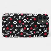 Fußabdrücke von Katzen Case-Mate iPhone Hülle (Rückseite (Horizontal))