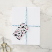 Fußabdrücke von Katzen Geschenkanhänger (Mit Garn)