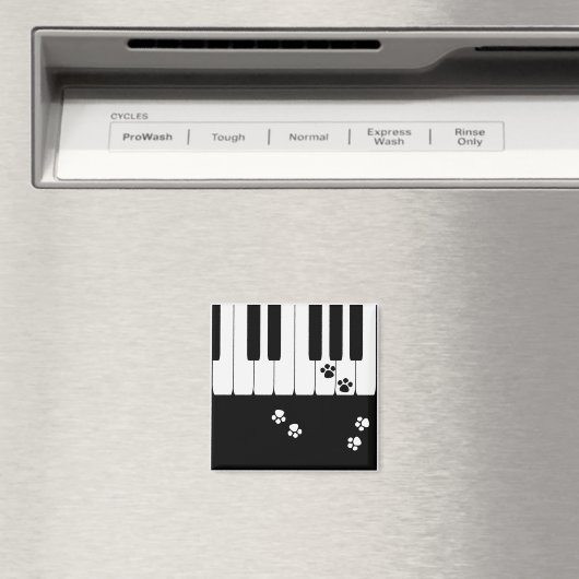 Fußabdrücke von Katzen Magnet (In Situ (Geschirrspüler))