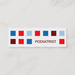 FUSSARZT (Modquadrate) Mini Visitenkarte