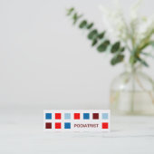FUSSARZT (Modquadrate) Mini Visitenkarte (Stehend Vorderseite)