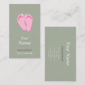 Fußarzt-oder Fußpfleger-Visitenkarten Visitenkarte (Vorne/Hinten)