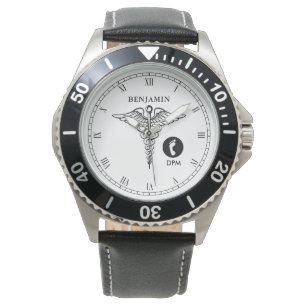 Fußarzt-personalisierter Name Armbanduhr