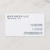 Fußarzt RÖNTGENSTRAHL Visitenkarte (Rückseite)