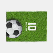 Fußbalball Personalizable Fußball-| Fleecedecke (Vorderseite (Horizontal))