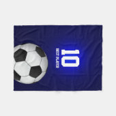 Fußbalball Personalizable Fußball-| Fleecedecke (Vorderseite (Horizontal))