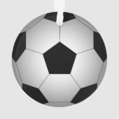 Fußbalball-Teamname personalisiert Ornament (Rückseite)