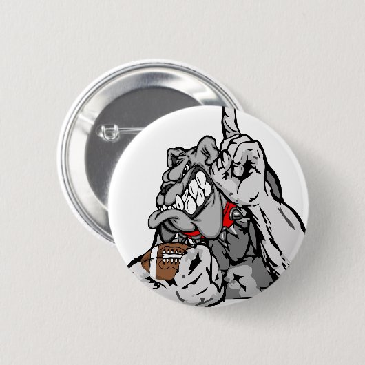 Fußbalbulldogge Button (Vorne & Hinten)