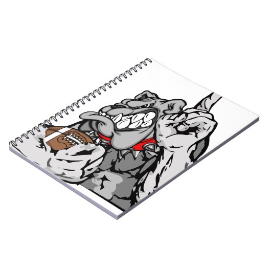 Fußbalbulldogge Notizblock (Linke Seite)