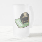 Fußball2-Tasse Mattglas Bierglas (VorderseiteRechts)