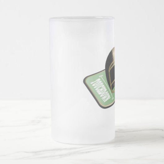 Fußball2-Tasse Mattglas Bierglas (Mittel)