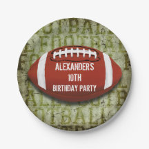 Fußball-10. GeburtstagVintager grüner Grunge