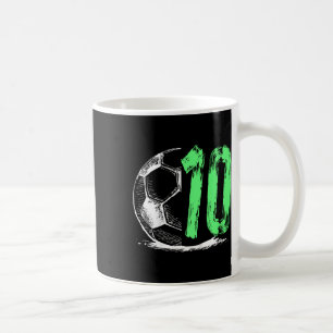 Fußball 10 Jahre Junge Geburtstagsparty Kaffeetasse