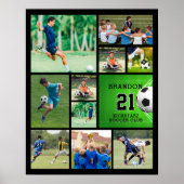 Fußball 11 Foto Collage Personalisiert Poster (Vorne)