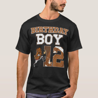 Fußball 12. Geburtstagsparty Dekorationen für Jung T-Shirt