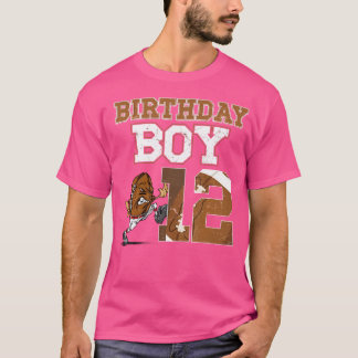 Fußball 12. Geburtstagsparty Dekorationen für Jung T-Shirt