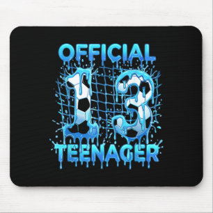 Fußball 13. Geburtstag Eis Drip Offiziell Teena Mousepad