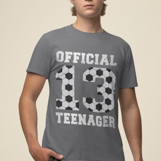 Fußball 13. Geburtstag Offizieller Teenager für 13 T-Shirt